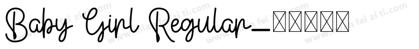 Baby Girl Regular字体转换